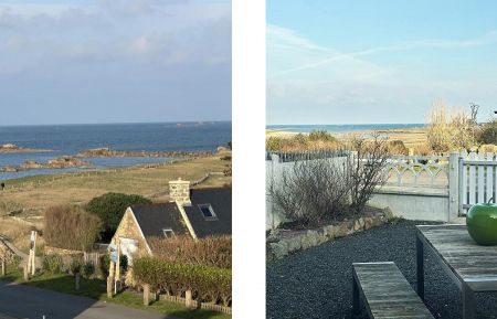 La vue mer du gîte Triskel. Gîte n°22G132032 Pleubian - Côtes d'Armor - La vue mer du gîte Triskel.